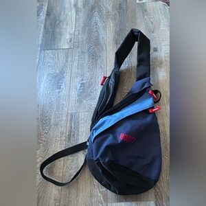 Roots Navy and Black Messenger Bag